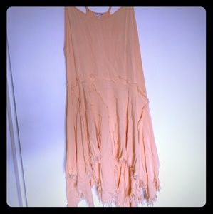 Free people layered/ tattered slip